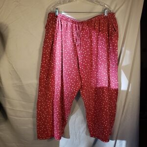 Women's Red Polka Dot Pajama Pants